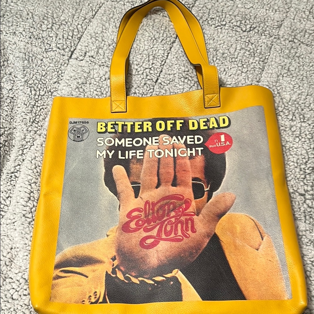 Gucci Elton John Leather Tote Bag.